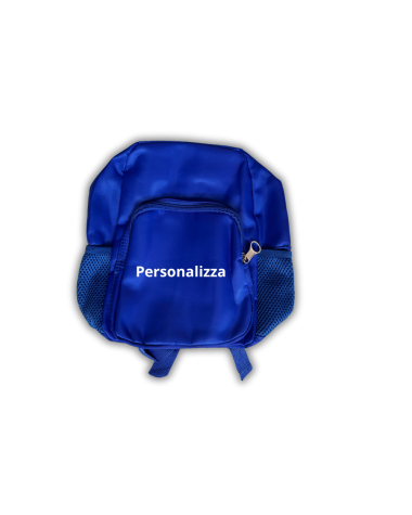 Zaino Blu Bambino Personalizzato