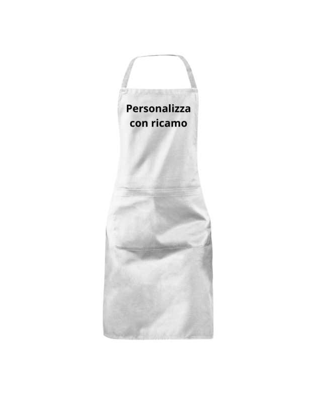 Grembiule Classico Apron lungo Ricamato