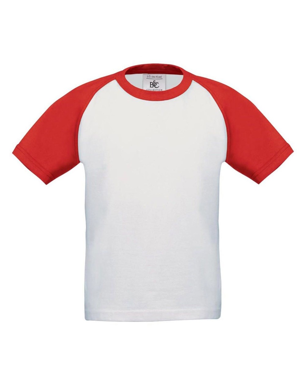 T-Shirt Bambino B&C 185g Baseball Manica Corta Ricamata