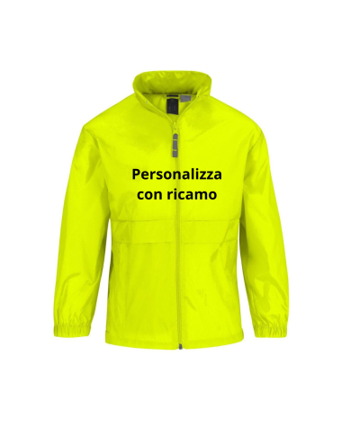 Kway Impermeabile Bambino B&C Ricamato