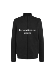 Felpa Uomo con Zip Ricamata