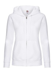 Felpa Donna Zip e Cappuccio Ricamata