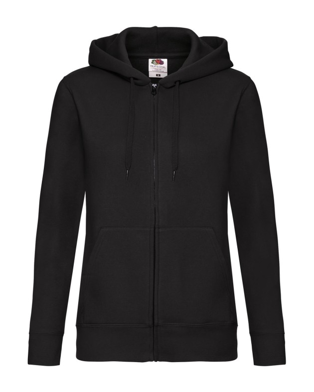 Felpa Donna Zip e Cappuccio Ricamata