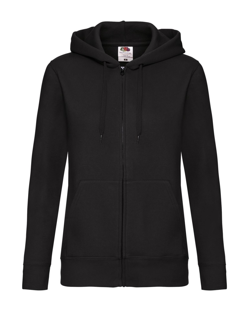 Felpa Donna Zip e Cappuccio Ricamata