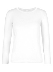 T-Shirt Donna B&C 190g Manica Lunga Ricamata