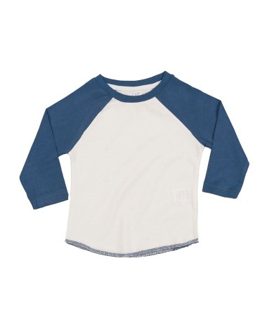 T-Shirt Manica Lunga Baseball Baby Ricamata