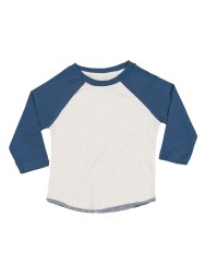 T-Shirt Manica Lunga Baseball Baby Ricamata