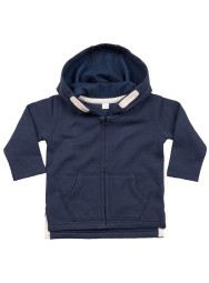 Felpa Zip/Cappuccio Baby Ricamata